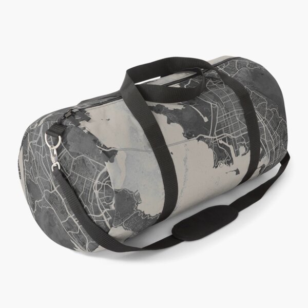 Item preview, San Francisco & Oakland CA Gray Artistic Map designed and sold by Interpret108.