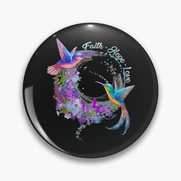 Item preview, Faith Hope Love Hummingbird  Hummingbird Picture Bird Print TShirt93 designed and sold by etamarapk.
