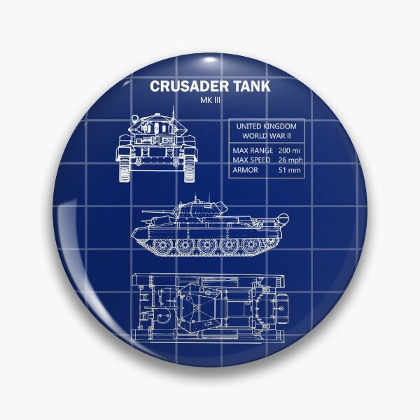 Item preview, Crusader Tank Mk III Blueprint World War 2 designed and sold by KrisSidDesigns.