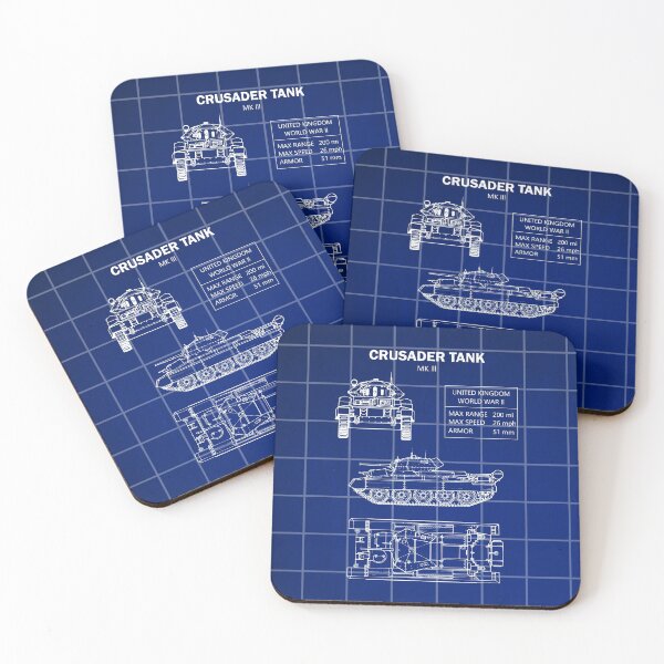 Item preview, Crusader Tank Mk III Blueprint World War 2 designed and sold by KrisSidDesigns.