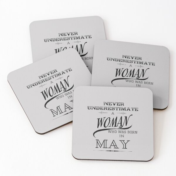 Item preview, Never Underestimate a Woman Who Was Born in May designed and sold by LifeSimpliCity.