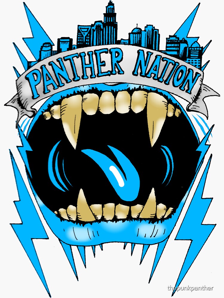 Panther Nation Pride Sticker for Sale by thepunkpanther