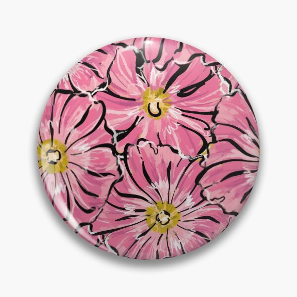 Item preview, The pattern is floral. Pink mallow. designed and sold by Mankaanna.