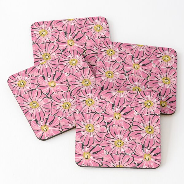 Item preview, The pattern is floral. Pink mallow. designed and sold by Mankaanna.