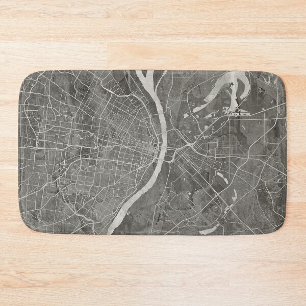 Item preview, St. Louis MO Gray Artistic Map designed and sold by Interpret108.