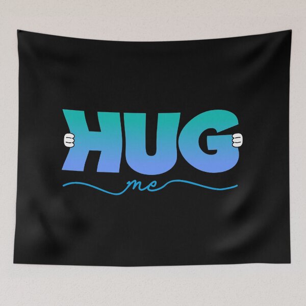 Item preview, Hug me, squeeze me, love me, tease me. Blue-turquoise. designed and sold by angelisart.