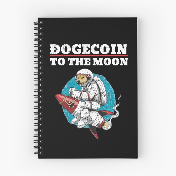 Item preview, Funny Dogecoin to the Moon on a Rocketship! designed and sold by LeGND.