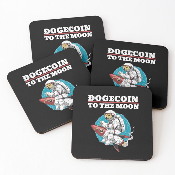 Item preview, Funny Dogecoin to the Moon on a Rocketship! designed and sold by LeGND.