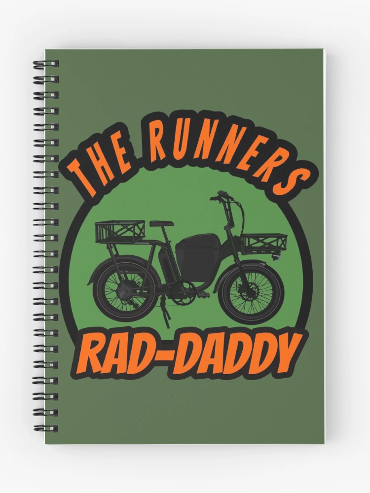 Thumbnail 1 of 3, Journal, RAD-DADDY RAD RUNNER RAD BIKE ROAD RIDER DADDY-RIDER designed and sold by pink-magic-moon.