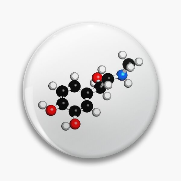 Item preview, Adrenaline (adrenalin, epinephrine) neurotransmitter molecule designed and sold by molekuul.