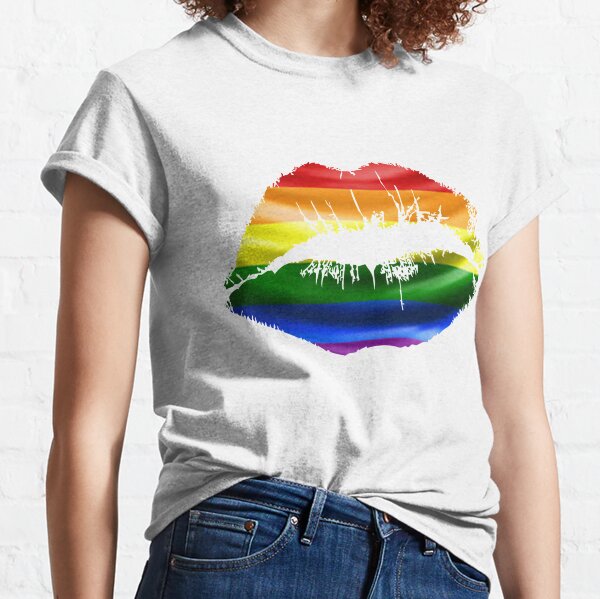 Rock On Ruby Gay Pride 'Proud Parent' Rainbow Flag Breast Pocket Unisex T-Shirt For LGBTQ Community