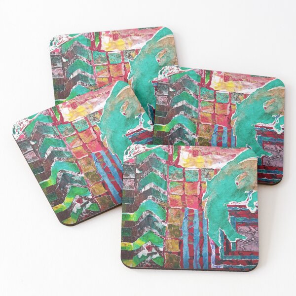 Item preview, Labyrinth, maze collage, abstract artwork designed and sold by NessArtByEwa.