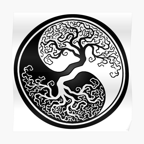 Yin Yang Tree Of Life Posters for Sale | Redbubble