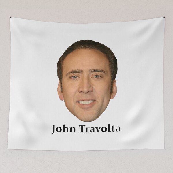 Item preview, nicholas "travolta"  cage john travolta design designed and sold by cangurojoe.