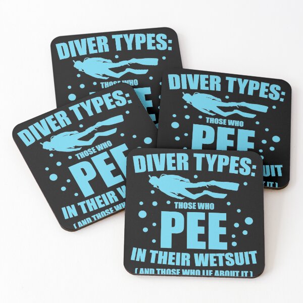 Item preview, Diver Types Pee Wetsuit Funny Scuba Diving Gift  designed and sold by Mesyo.