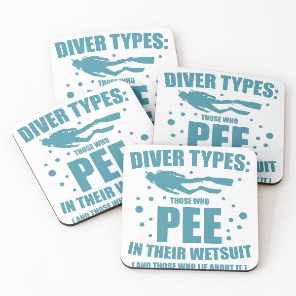 Item preview, Diver Types Pee Wetsuit Funny Scuba Diving Gift  designed and sold by Mesyo.