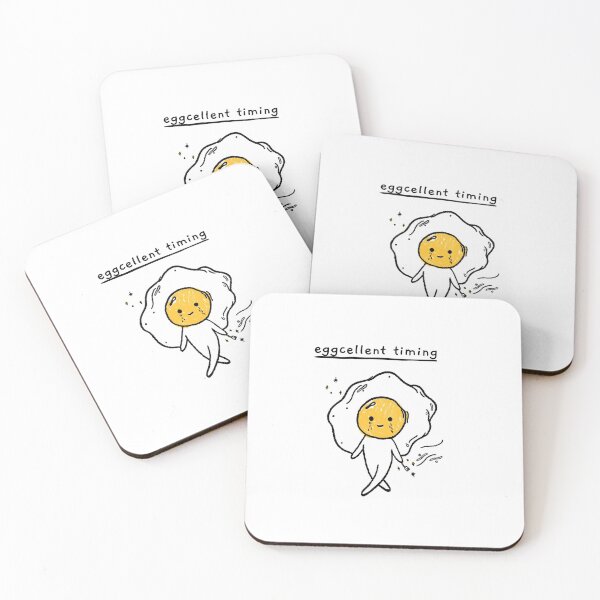 Item preview, eggcellent timing -  kawaii fried egg walking designed and sold by GLwithUs.