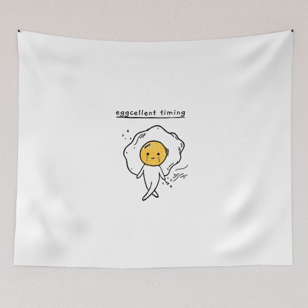 Item preview, eggcellent timing -  kawaii fried egg walking designed and sold by GLwithUs.