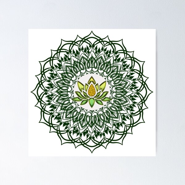 Item preview, Beautiful Mandala with Lotus flower designed and sold by AmandasCC.