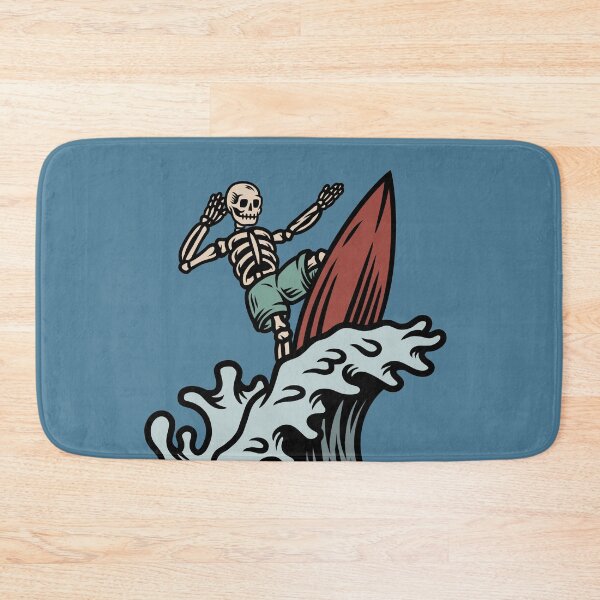 Item preview, Retro Surfing Skeleton Cartoon designed and sold by SLAG-Creative.