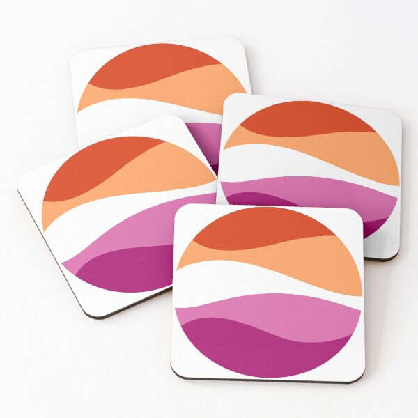 Item preview, Lesbian Waves Circle designed and sold by JustGottaDraw.