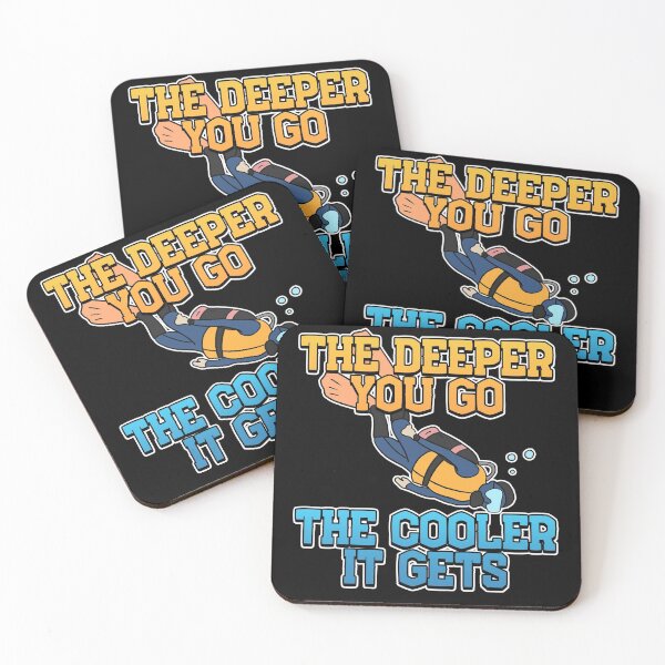 Item preview, The Deeper, The Cooler Scuba Diving Gift  designed and sold by Mesyo.