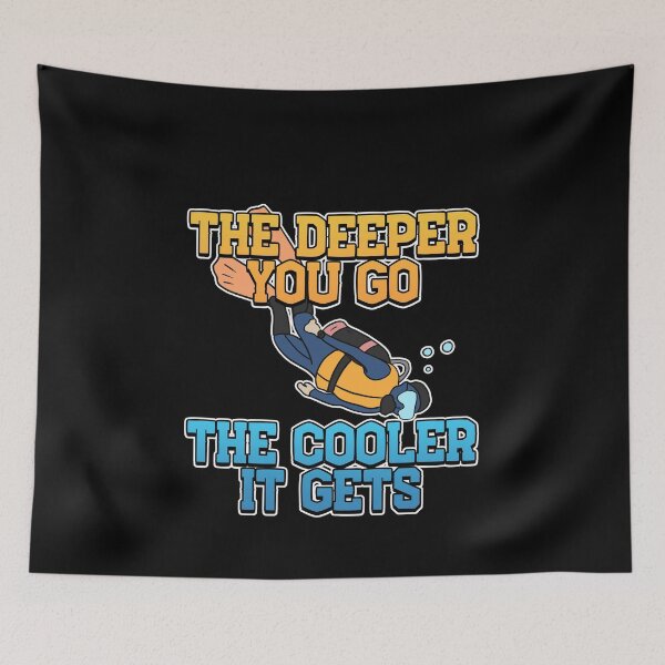 Item preview, The Deeper, The Cooler Scuba Diving Gift  designed and sold by Mesyo.