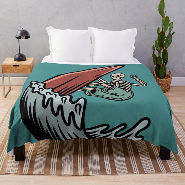 Item preview, Retro Surfing Skeleton Cartoon designed and sold by SLAG-Creative.