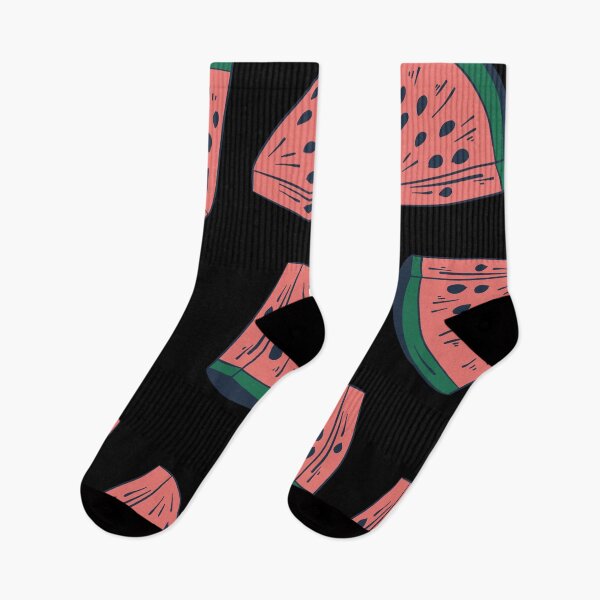 Item preview, Cartoon Watermelon Slices- Black Background designed and sold by Nishinoyaoyaoya.