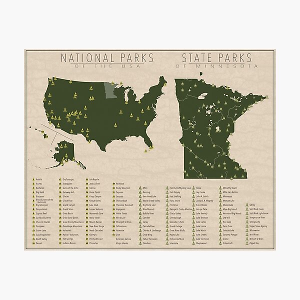 US National Parks - Minnesota Photographic Print