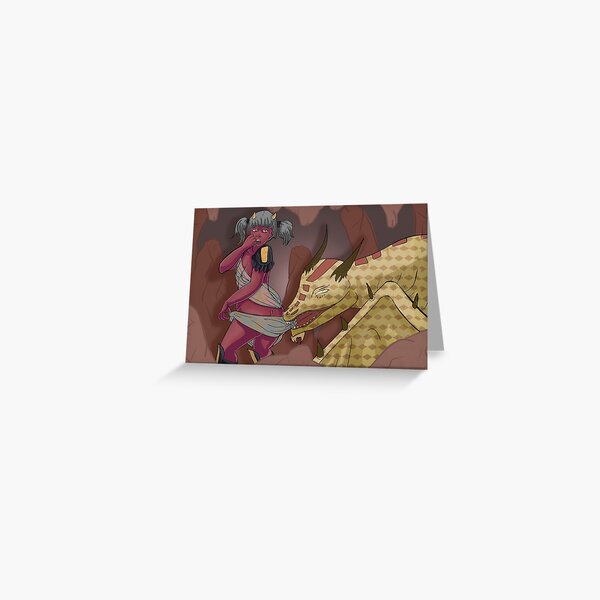 Woops Dragon Sunscreen Greeting Card