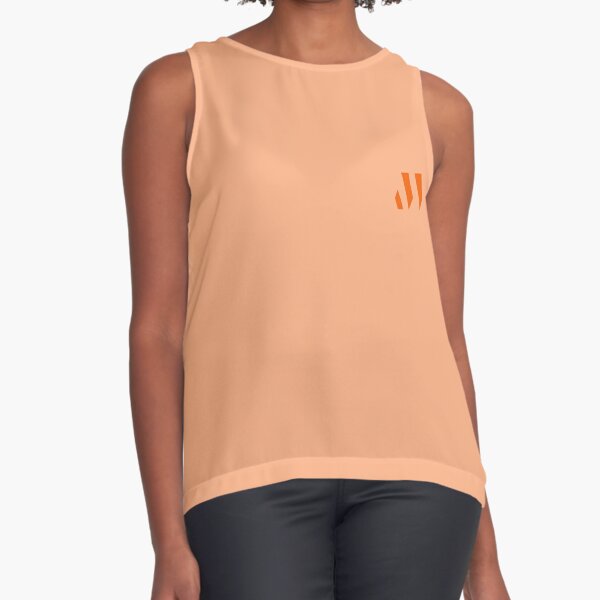 rust colored sleeveless top