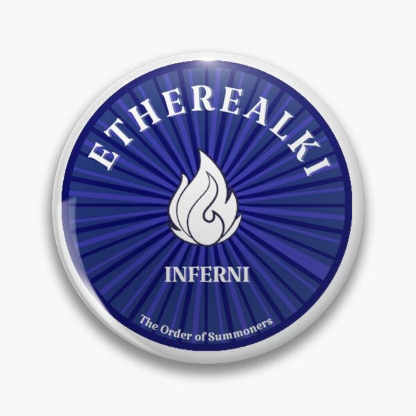 Item preview, Etheralki Inferni badge designed and sold by bwayjime.