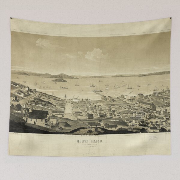 Item preview, North Beach, San Francisco, California (1861) designed and sold by allhistory.
