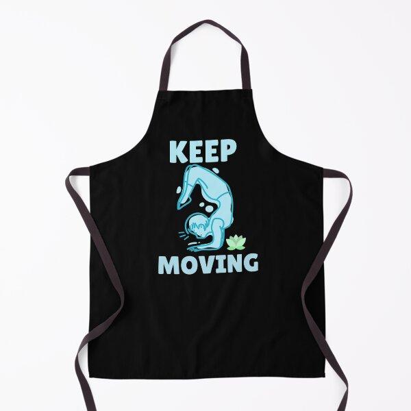 Item preview, Keep Moving - blue woman doing yoga pose designed and sold by GLwithUs.