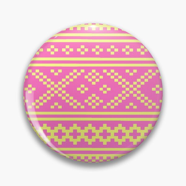 Item preview, norwegian knitting pattern from setesdal in pink and yellow designed and sold by weilertsen.