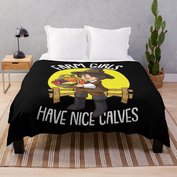 Item preview, Farm Girls Have Nice Calves Funny Farming Farmer Saying   designed and sold by Rzelemenz.