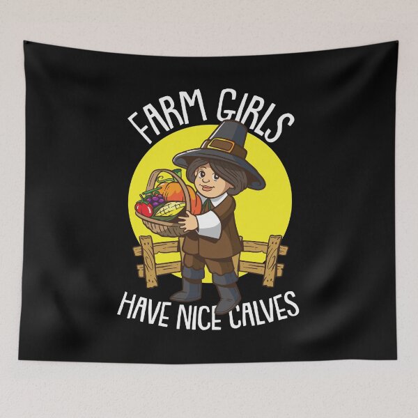 Item preview, Farm Girls Have Nice Calves Funny Farming Farmer Saying   designed and sold by Rzelemenz.