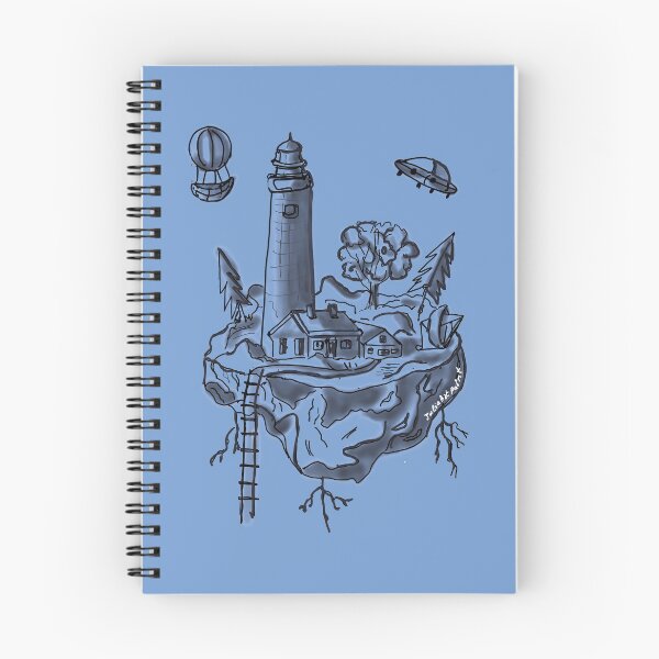 Item preview, Mysterious Island monochrome designed and sold by Julia's Print Studio .