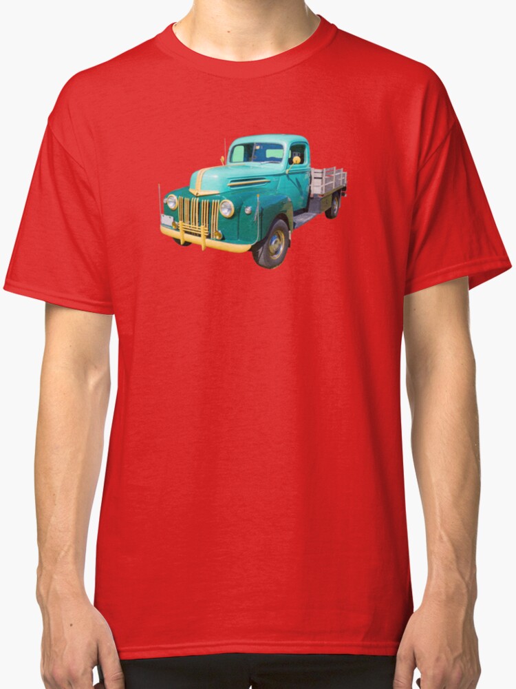 Old Flat Bed Ford Work Truck Classic T Shirt By Kwjphotoart