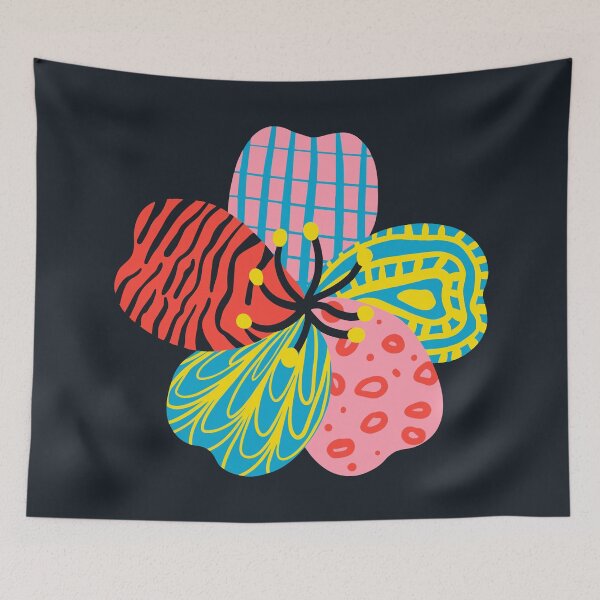 Item preview, Patchwork Patterned Cherry Blossom designed and sold by Windmill Wildflowers.