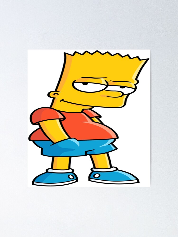 Sticker Bart Art Board Print for Sale by Stre1f