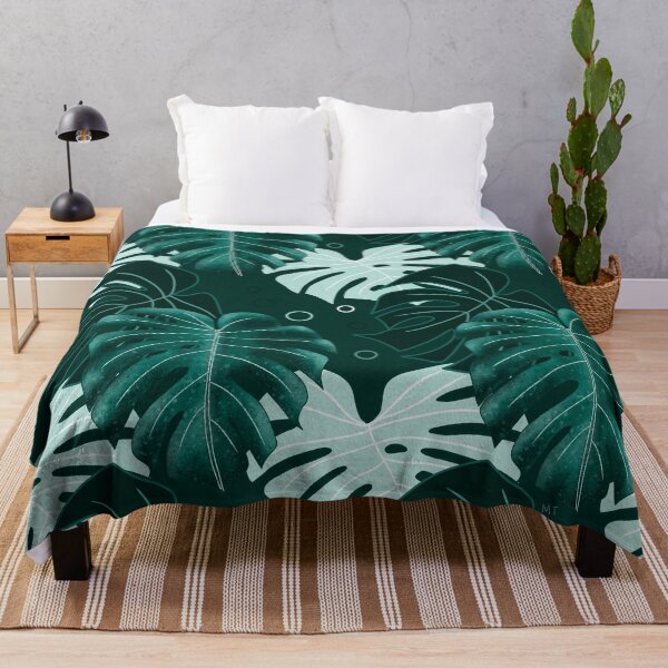 Item preview, Monstera Pattern - Dark Teal designed and sold by monitdesign.