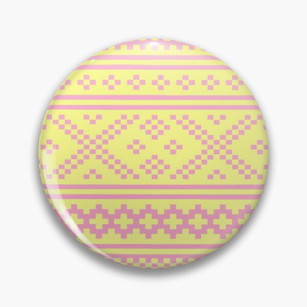 Item preview, norwegian knitting pattern from setesdal in pastel yellow and pink designed and sold by weilertsen.