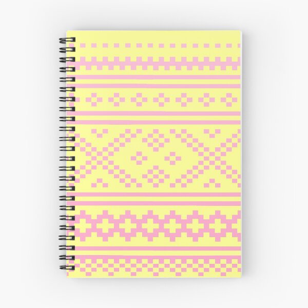 Item preview, norwegian knitting pattern from setesdal in pastel yellow and pink designed and sold by weilertsen.