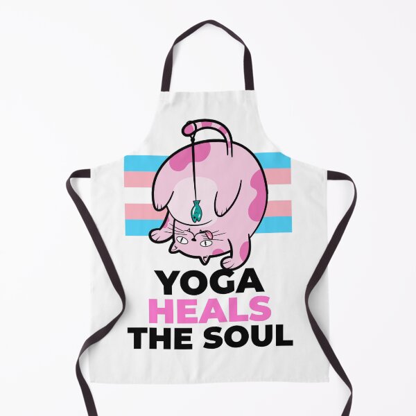 Item preview, Yoga Heals The Soul Funny Chunky Cat with a Fish designed and sold by PG Illustration.