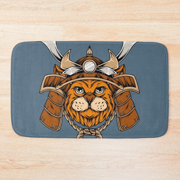 Item preview, Retro Samurai Cat Illustration designed and sold by SLAG-Creative.