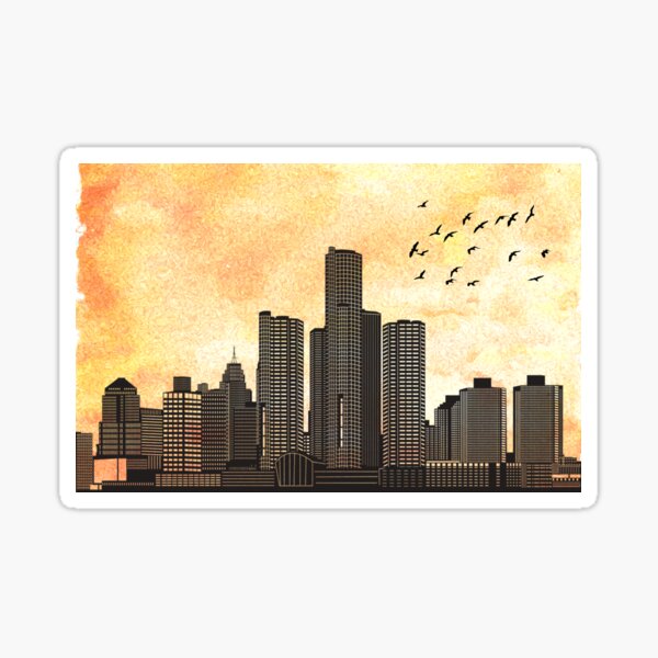 Item preview, Detroit Skyline designed and sold by jhsells98.