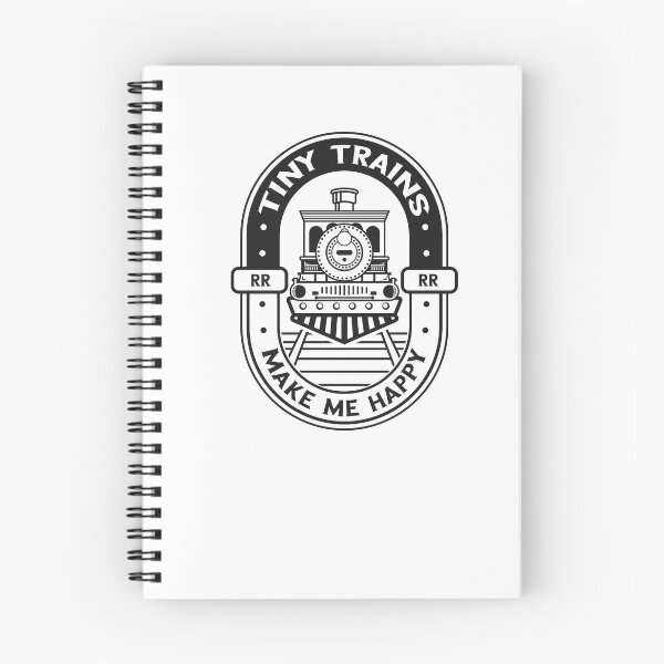 Item preview, Tiny Trains Make Me Happy - Model Train Graphic designed and sold by WilsonCreekArts.
