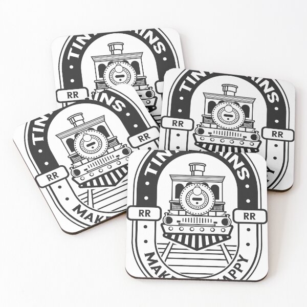 Item preview, Tiny Trains Make Me Happy - Model Train Graphic designed and sold by WilsonCreekArts.